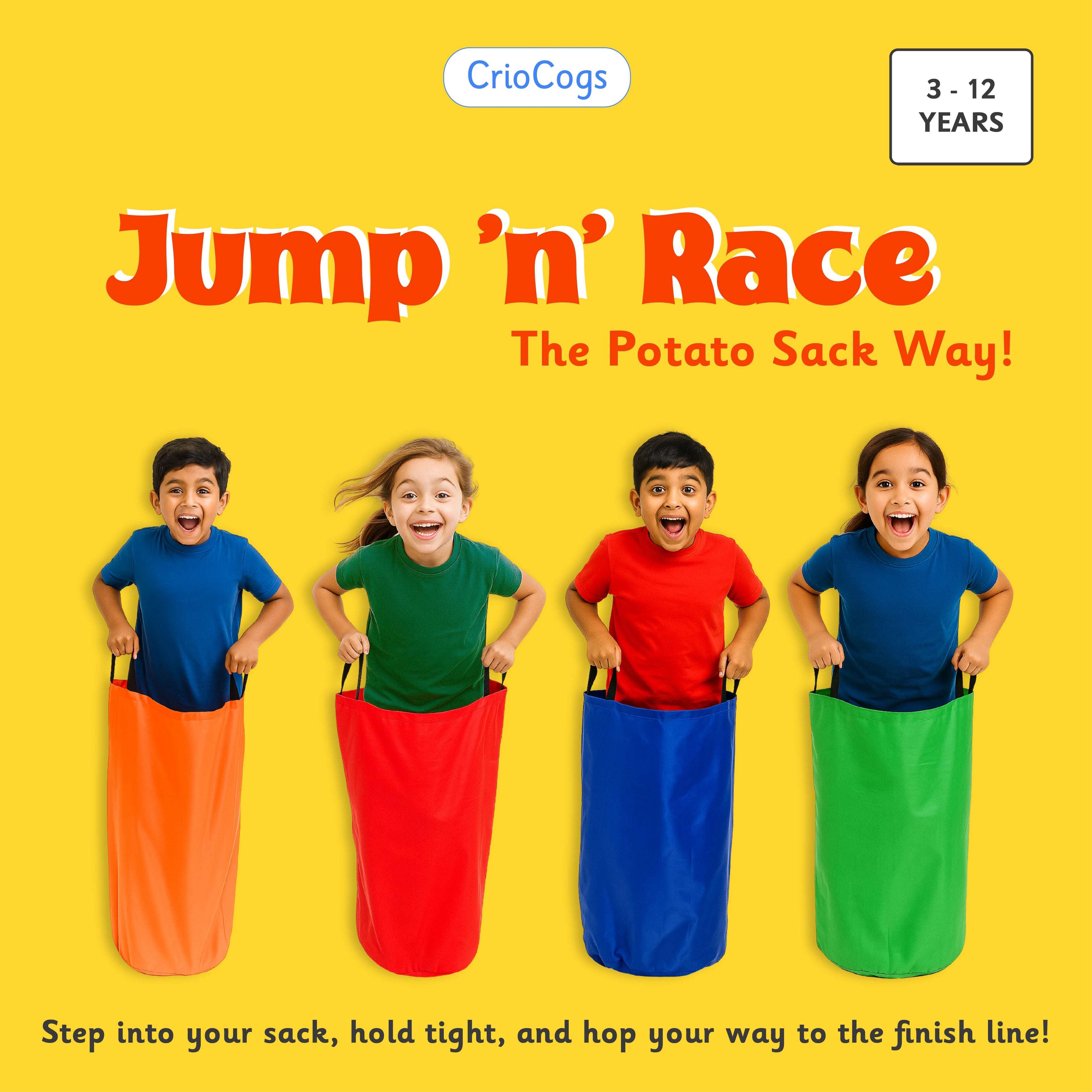 Jump 'n' Race Sack - Blue