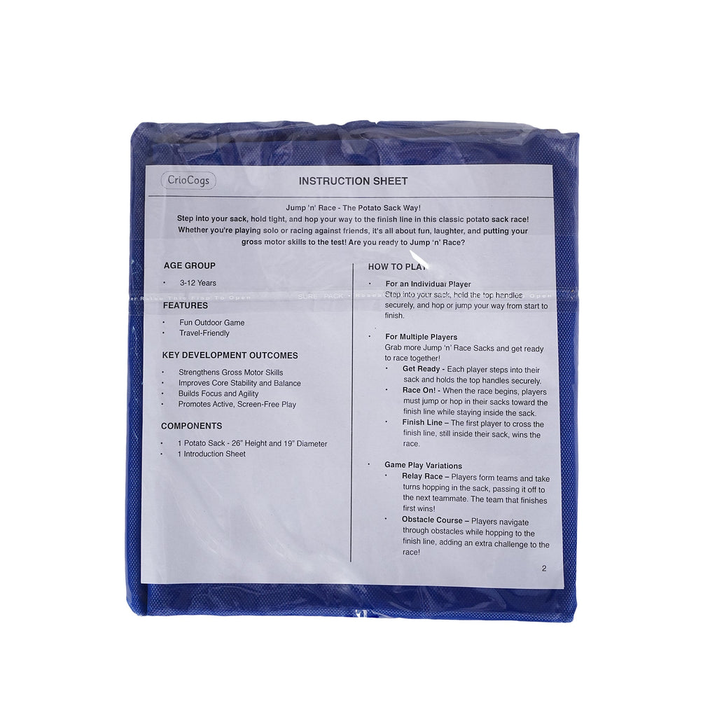 Jump 'n' Race Sack - Blue