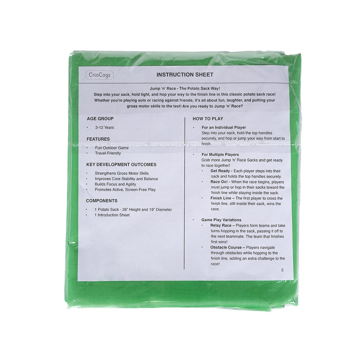 Jump 'n' Race Sack - Green