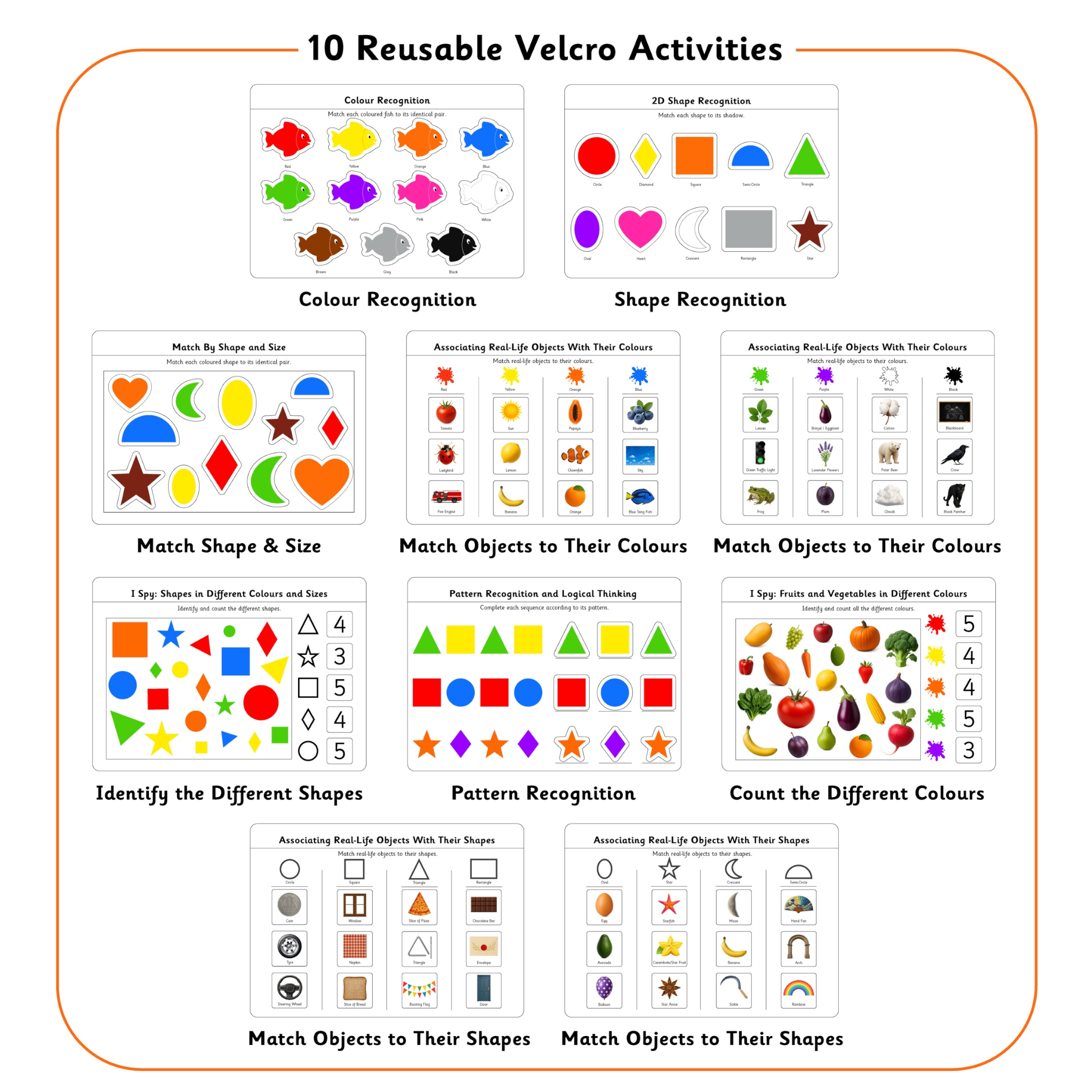 Colours and Shapes Activity Binder